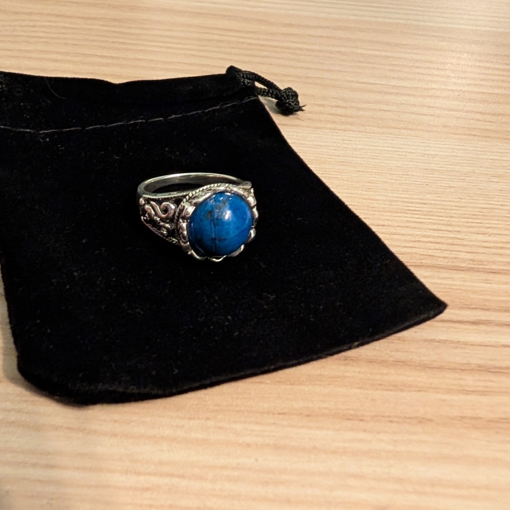 New Sterling Silver Lapis Ring - Picture 3 of 13